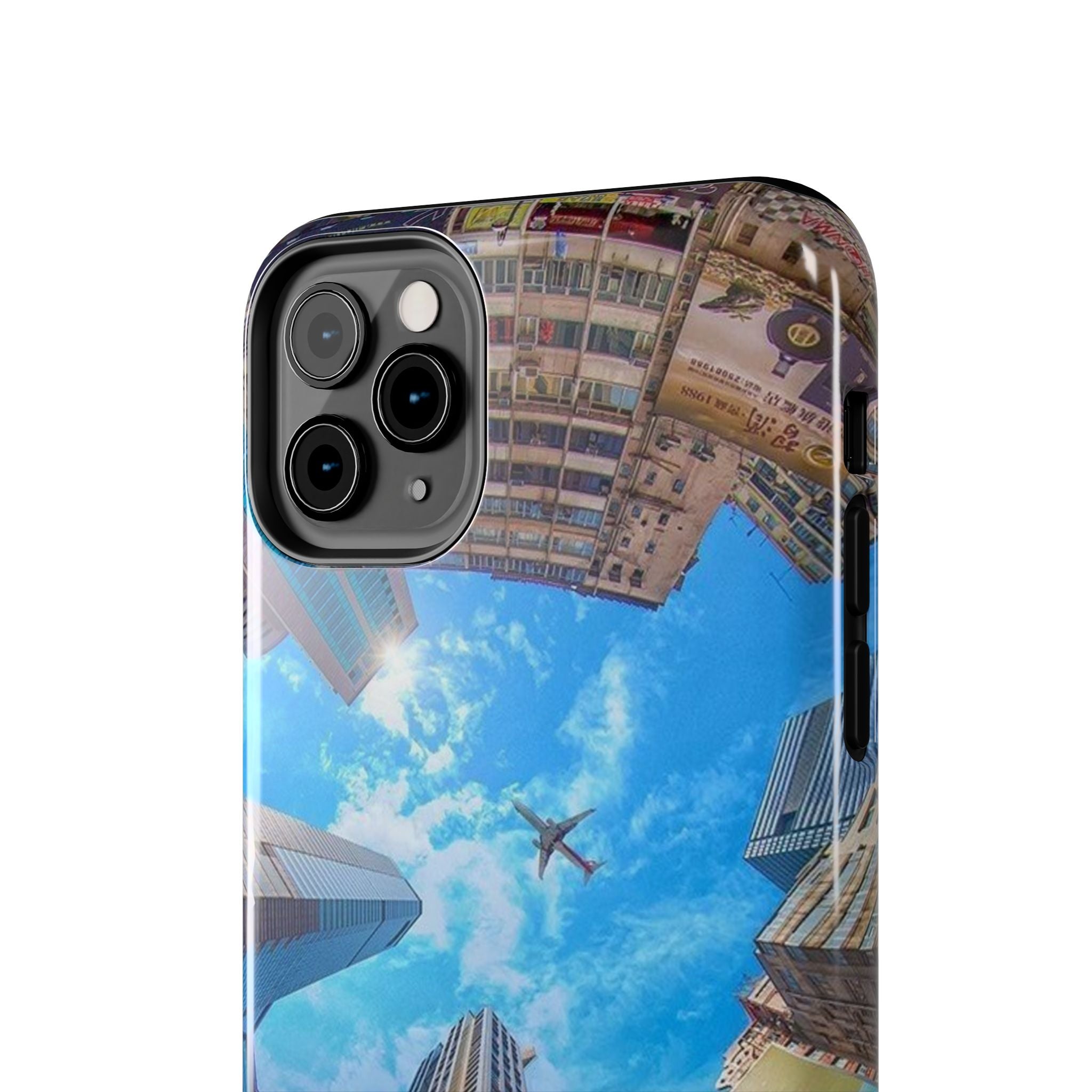 Urban Skyline Tough iPhone Case, Durable Phone Cover, Cityscape Accessory, Gift for Travelers, Urban Style Protection
