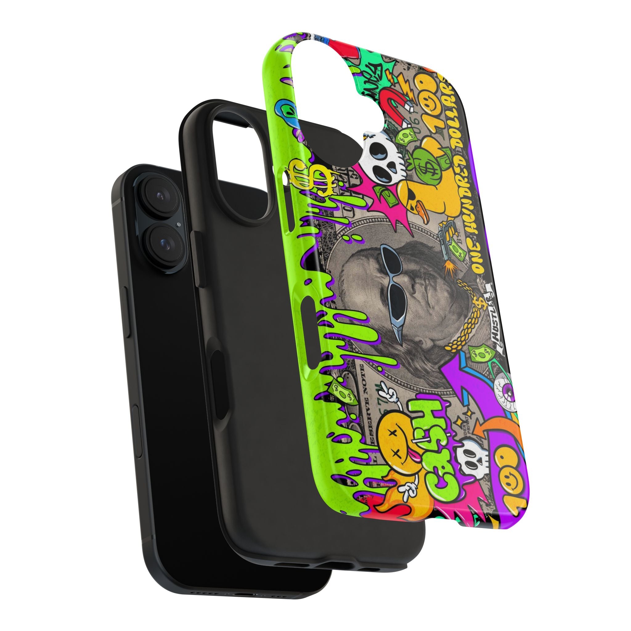 Vibrant Abstract Tough iPhone and Samsung Phone Cases - Funky, Graffiti-Style Protection, Perfect for Teens, Unique Gift, Street Art Lover, Cool Accessories