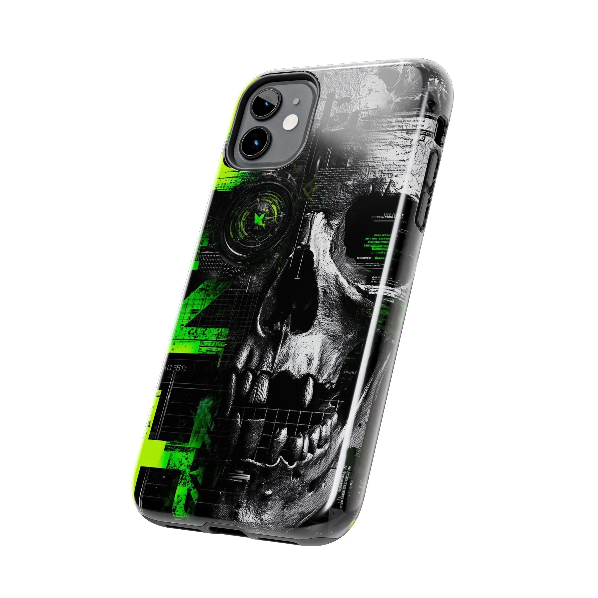 Edgy Skull iPhone Case Tough Protection for Your Device, Unique Design for Gamers, Halloween Gift, Tech Accessories, Bold Aesthetic