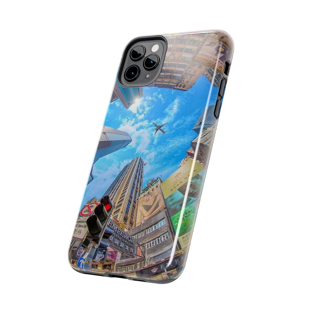 Urban Skyline Tough iPhone Case, Durable Phone Cover, Cityscape Accessory, Gift for Travelers, Urban Style Protection
