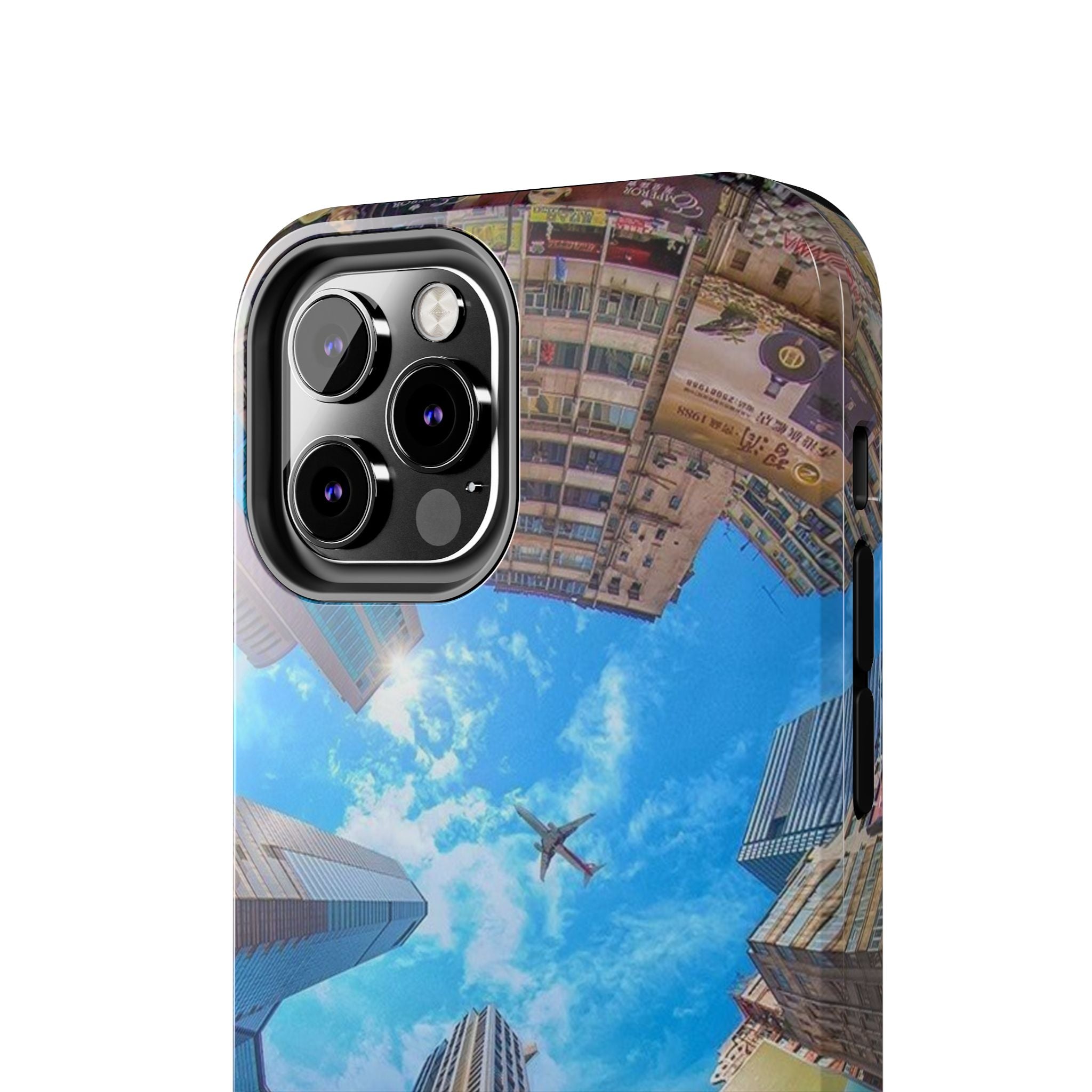 Urban Skyline Tough iPhone Case, Durable Phone Cover, Cityscape Accessory, Gift for Travelers, Urban Style Protection