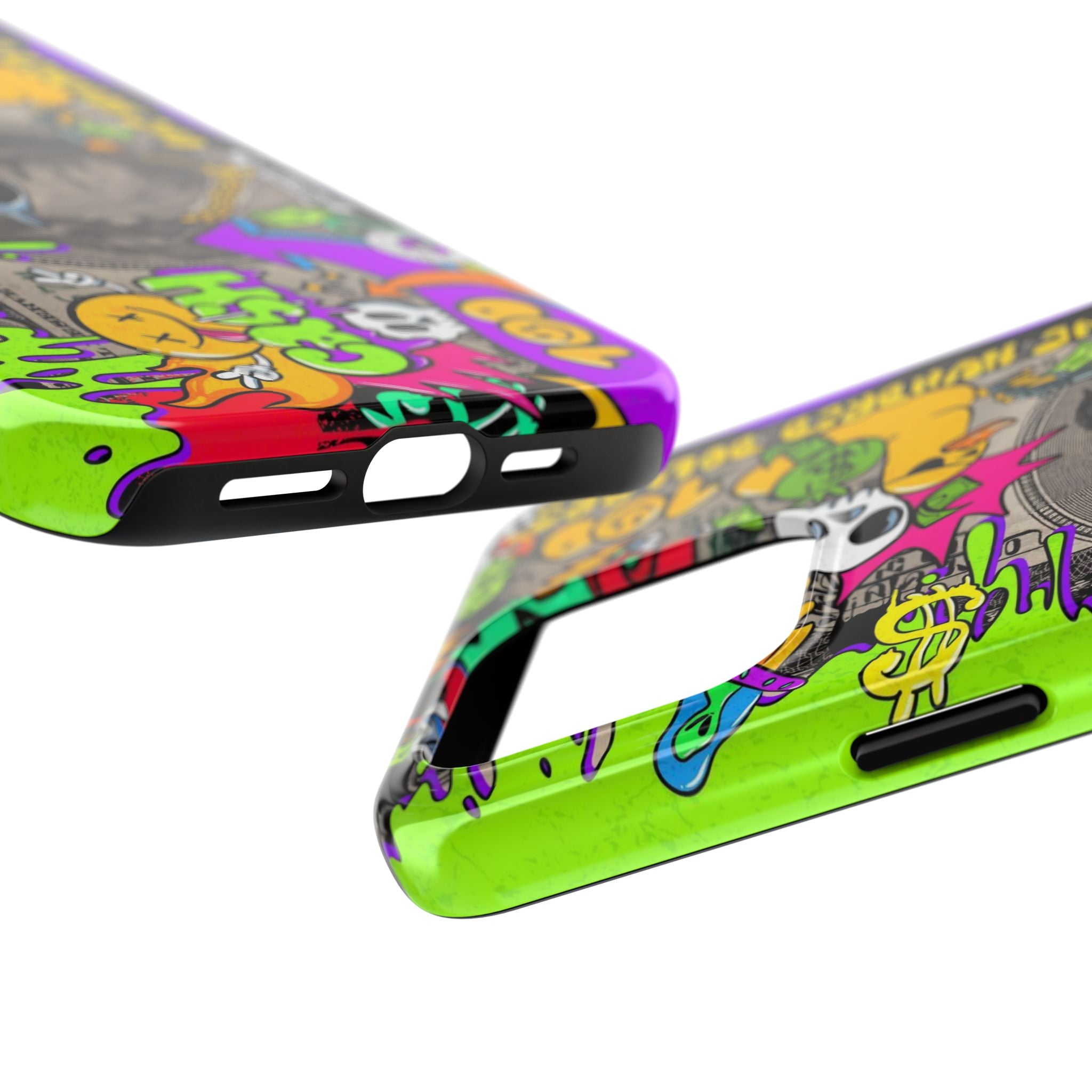 Vibrant Abstract Tough iPhone and Samsung Phone Cases - Funky, Graffiti-Style Protection, Perfect for Teens, Unique Gift, Street Art Lover, Cool Accessories
