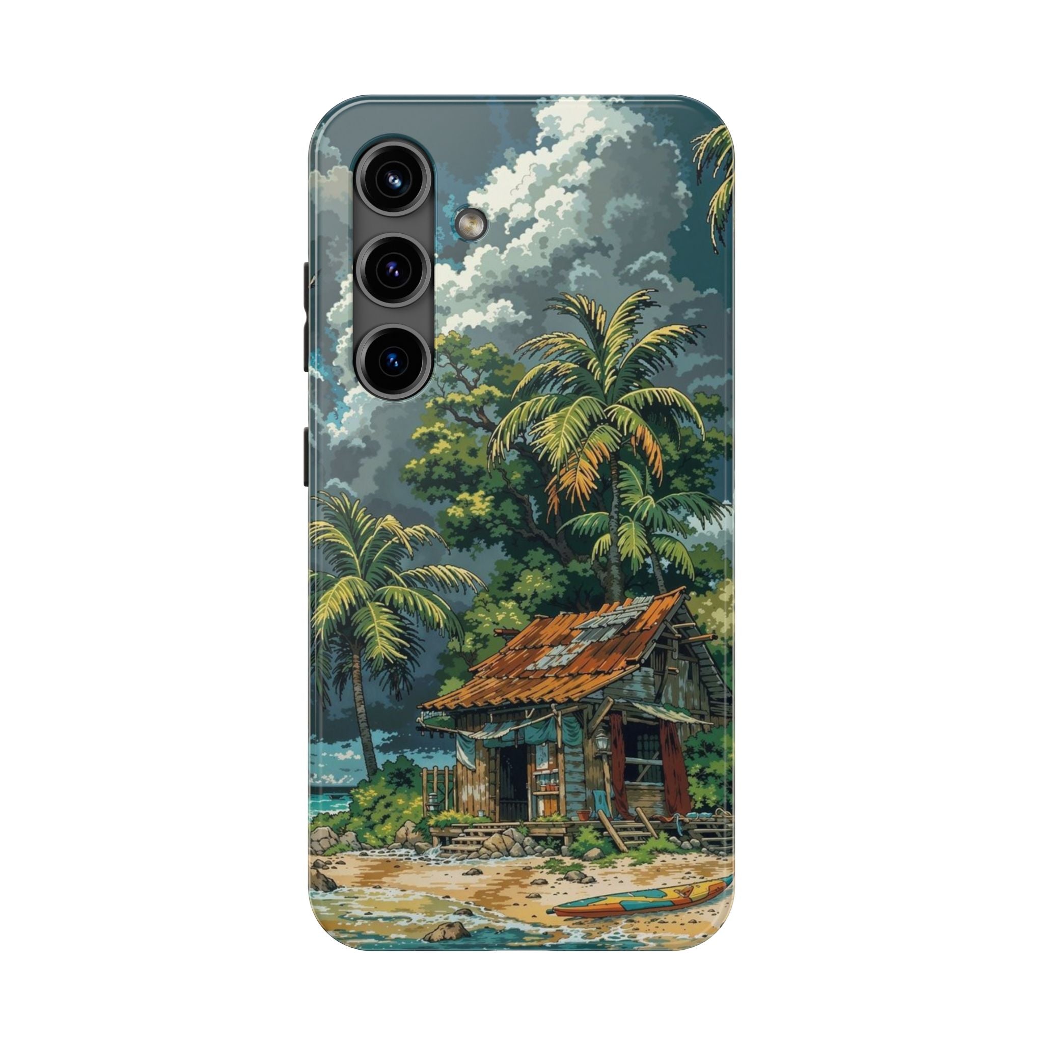Tropical Paradise Tough iPhone and Samsung Cases - Beach Vibe, Summer Gift, Durable Protection for Adventure Lovers, Coastal Decor, Phone Accessories
