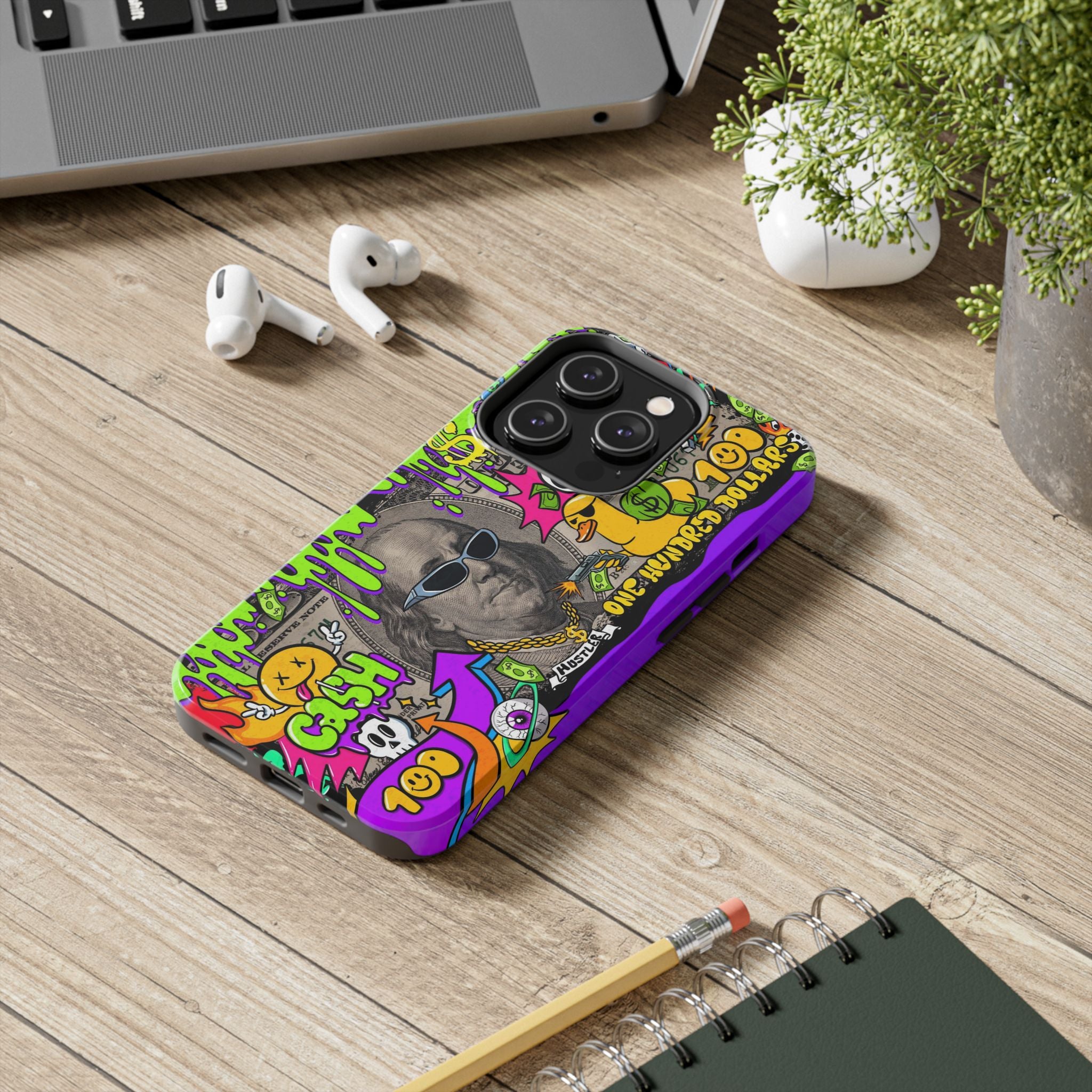 Vibrant Abstract Tough iPhone and Samsung Phone Cases - Funky, Graffiti-Style Protection, Perfect for Teens, Unique Gift, Street Art Lover, Cool Accessories