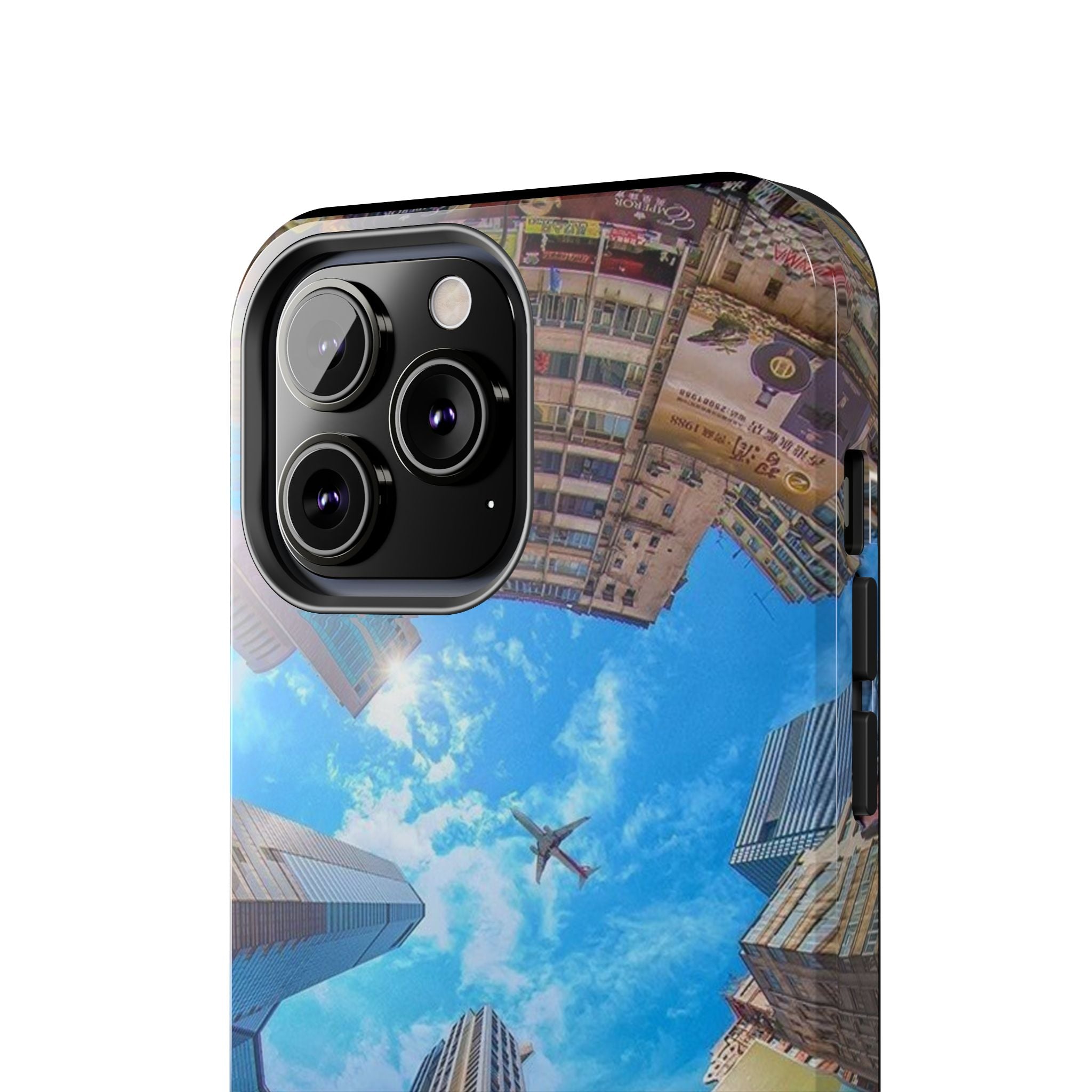 Urban Skyline Tough iPhone Case, Durable Phone Cover, Cityscape Accessory, Gift for Travelers, Urban Style Protection