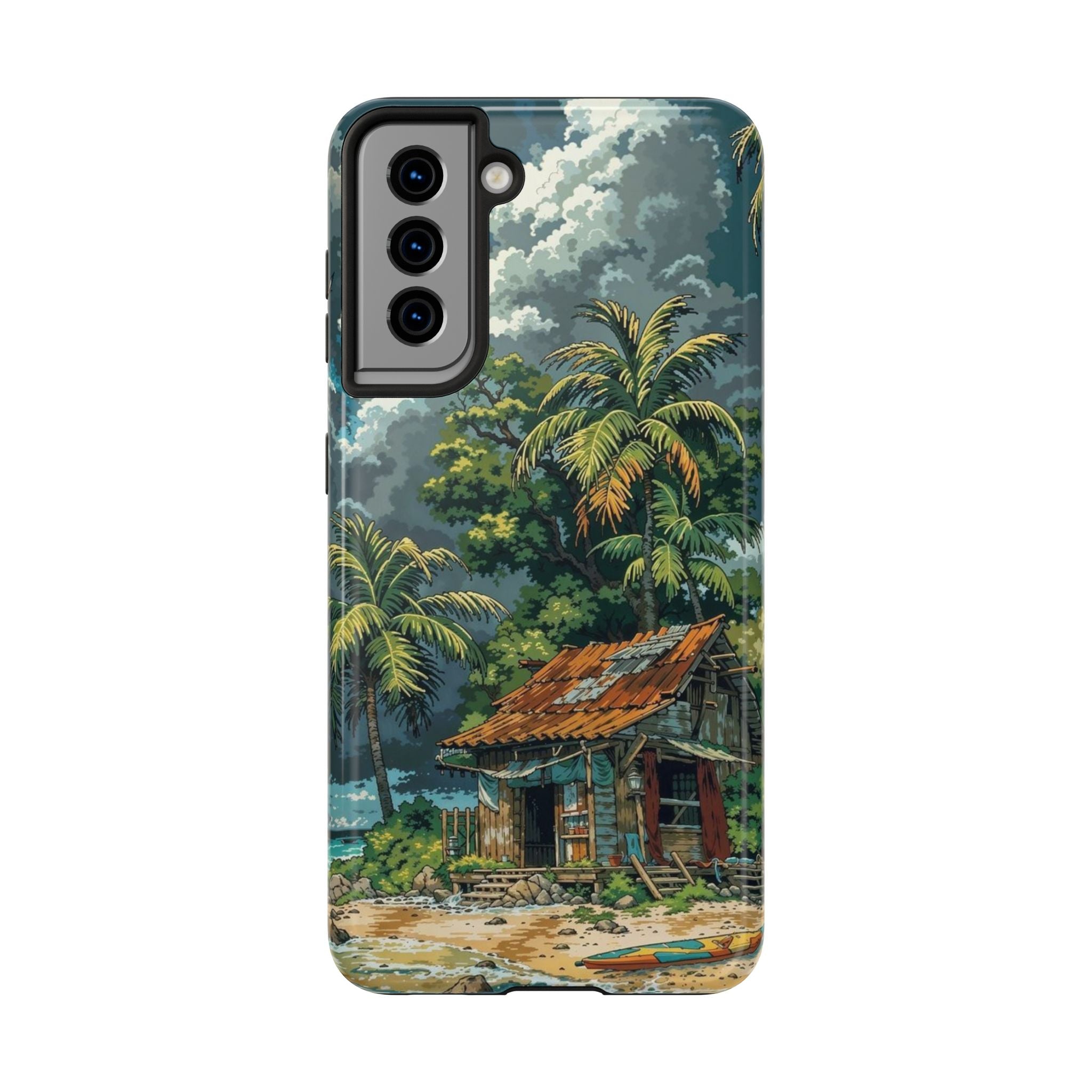 Tropical Paradise Tough iPhone and Samsung Cases - Beach Vibe, Summer Gift, Durable Protection for Adventure Lovers, Coastal Decor, Phone Accessories