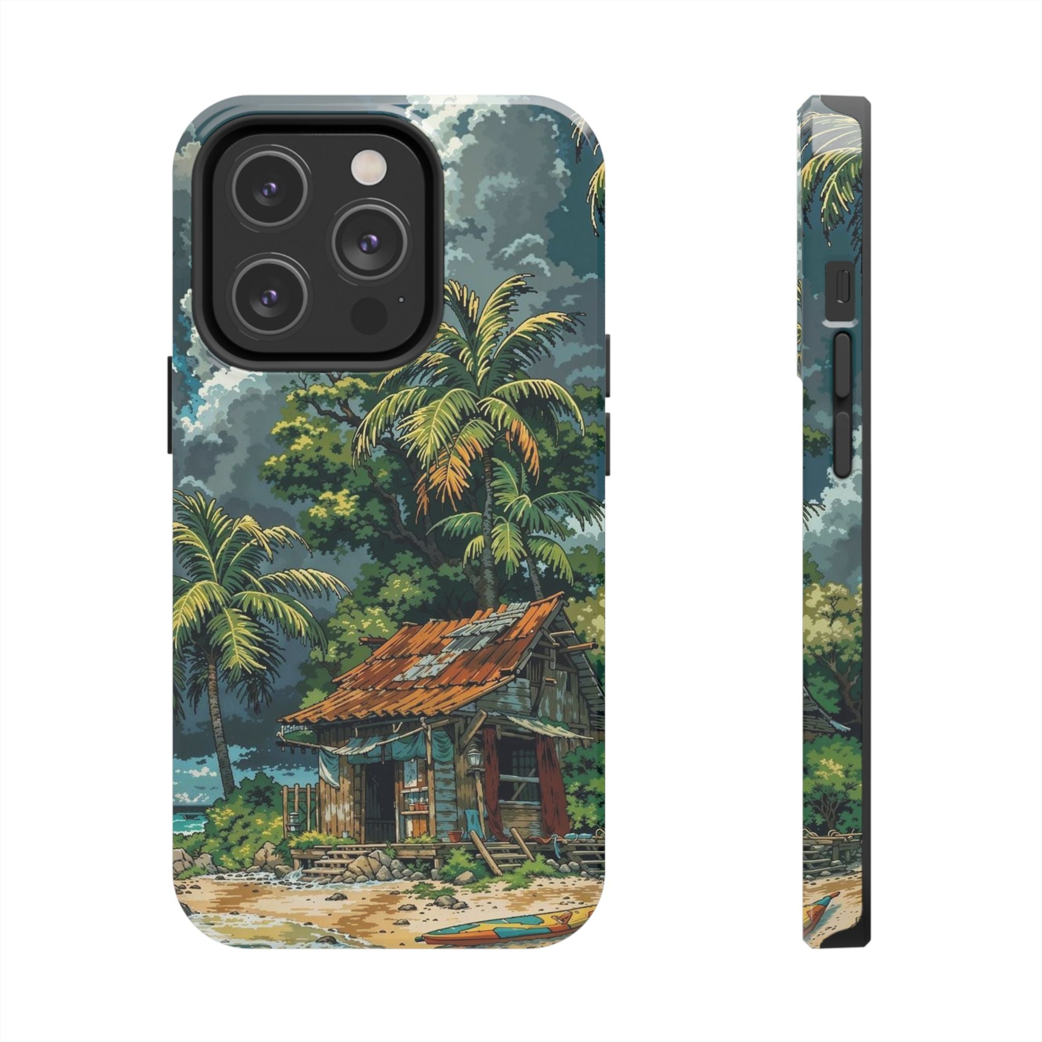 Tropical Paradise Tough iPhone and Samsung Cases - Beach Vibe, Summer Gift, Durable Protection for Adventure Lovers, Coastal Decor, Phone Accessories