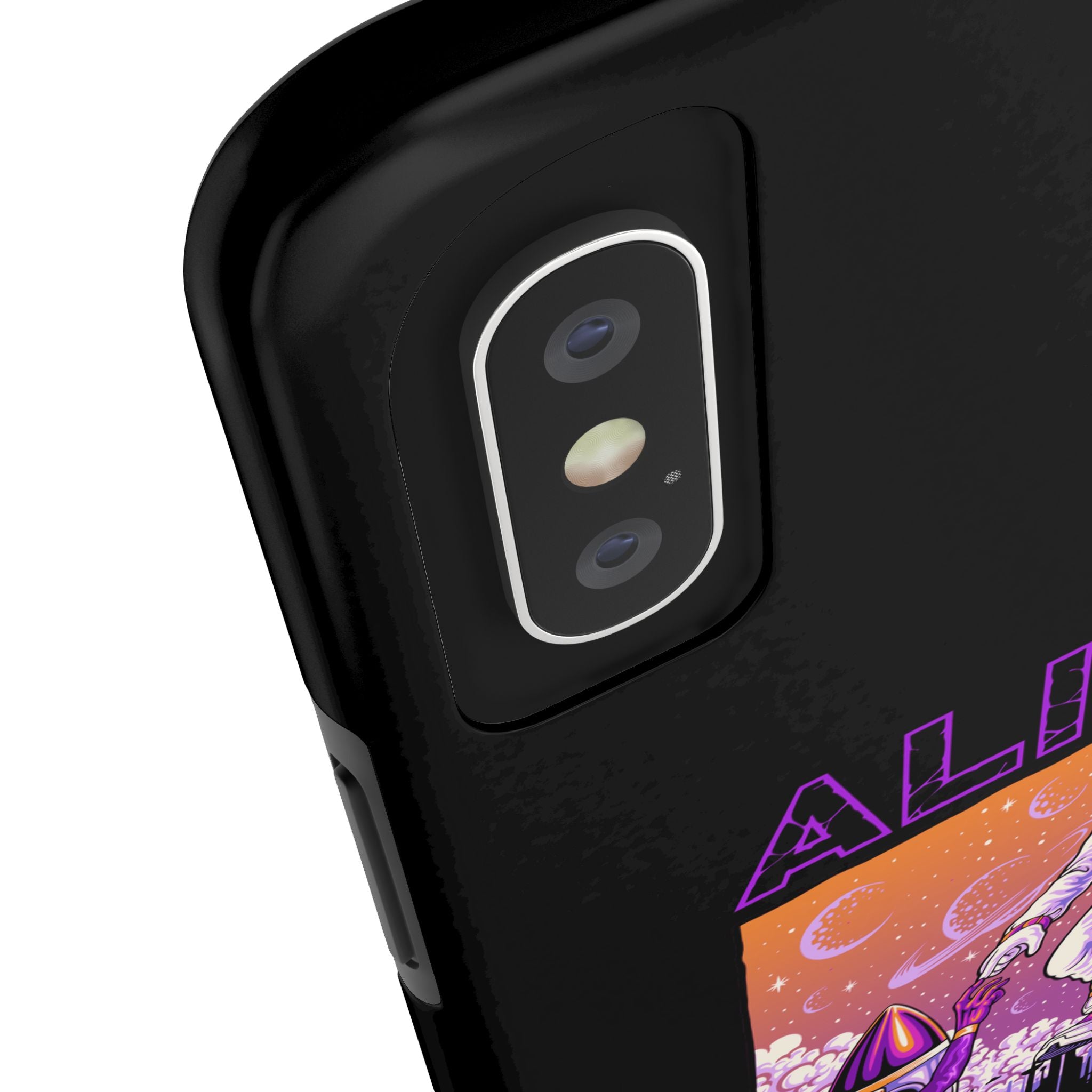 Alien Connection Phone Case – Sleek Black Cover