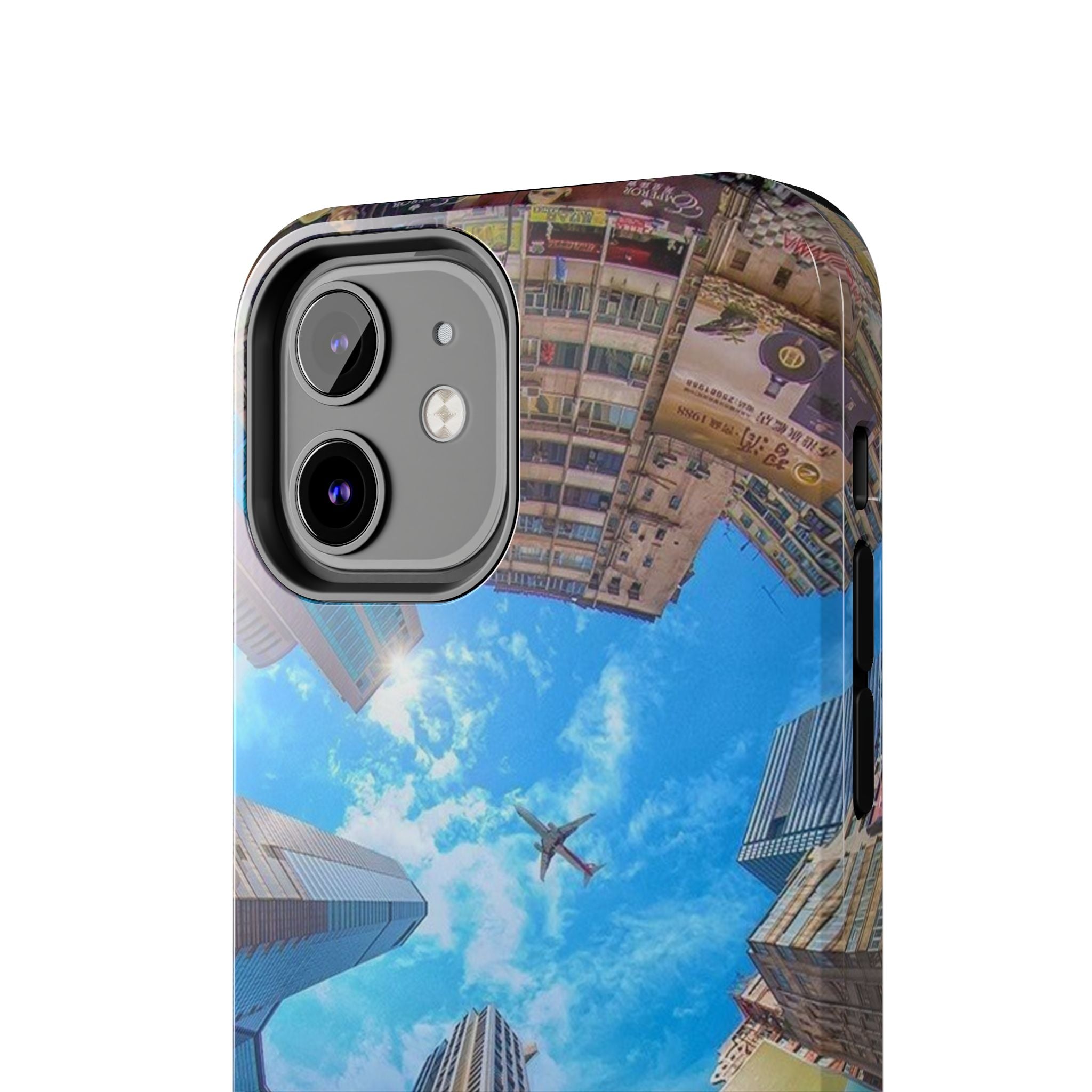 Urban Skyline Tough iPhone Case, Durable Phone Cover, Cityscape Accessory, Gift for Travelers, Urban Style Protection