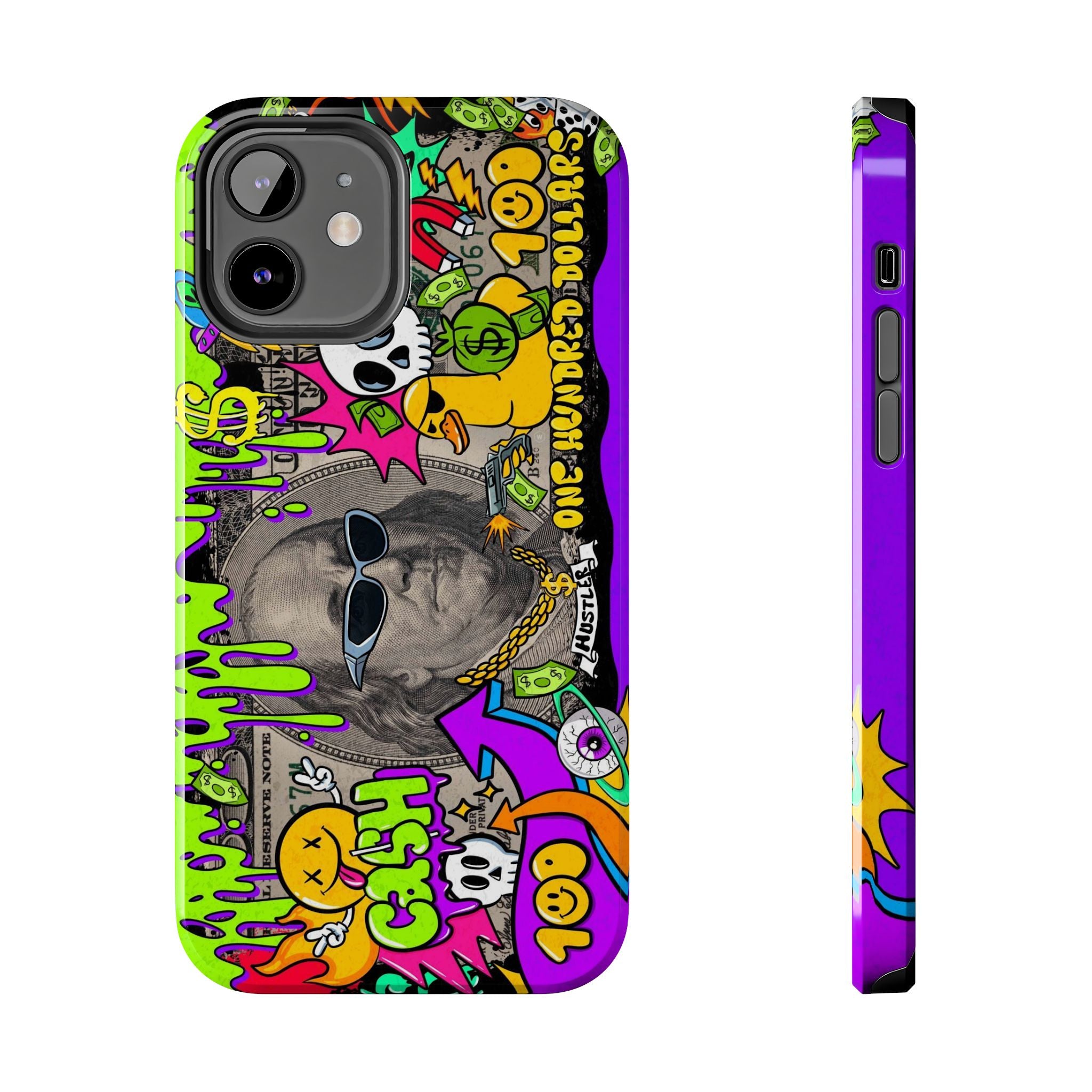 Vibrant Abstract Tough iPhone and Samsung Phone Cases - Funky, Graffiti-Style Protection, Perfect for Teens, Unique Gift, Street Art Lover, Cool Accessories