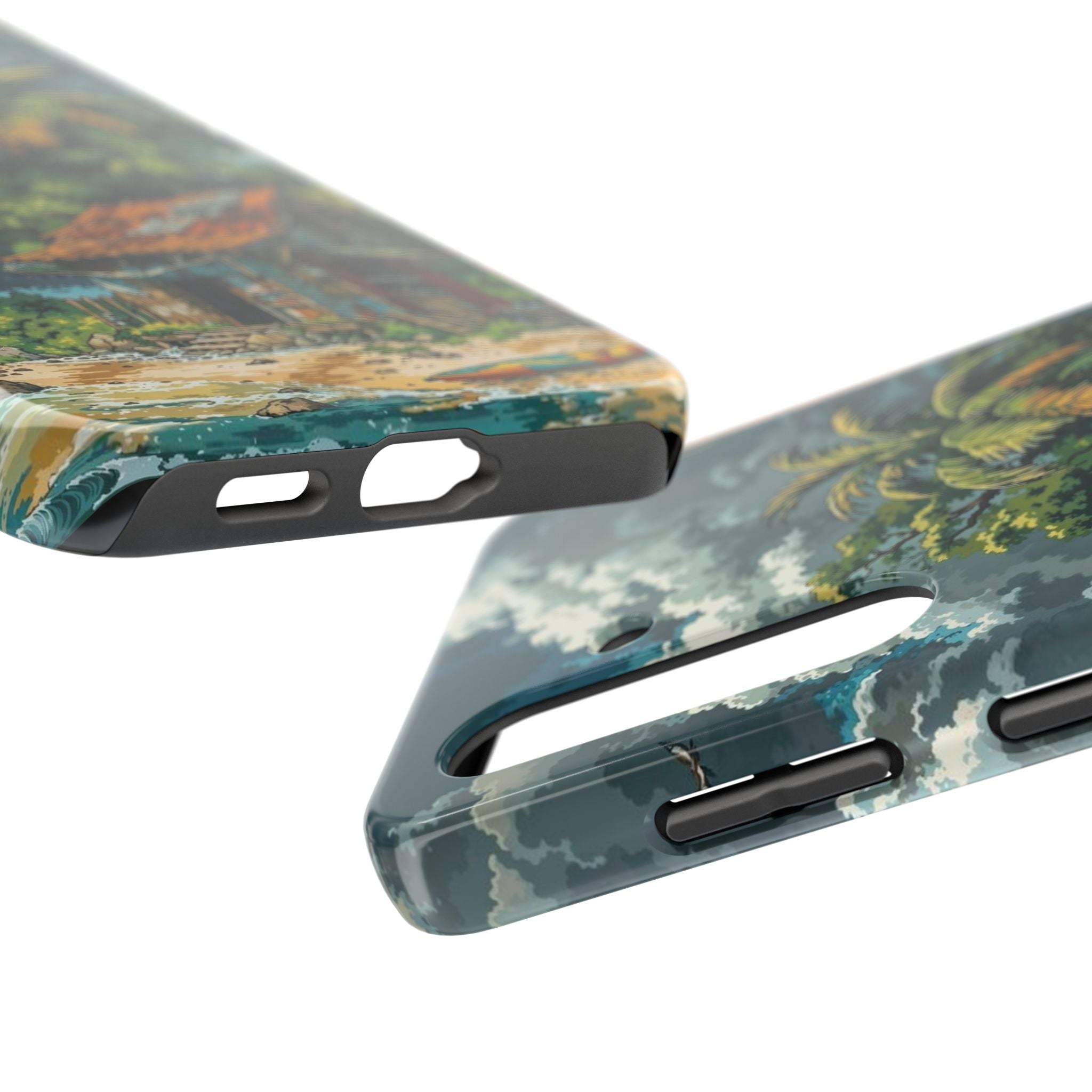 Tropical Paradise Tough iPhone and Samsung Cases - Beach Vibe, Summer Gift, Durable Protection for Adventure Lovers, Coastal Decor, Phone Accessories