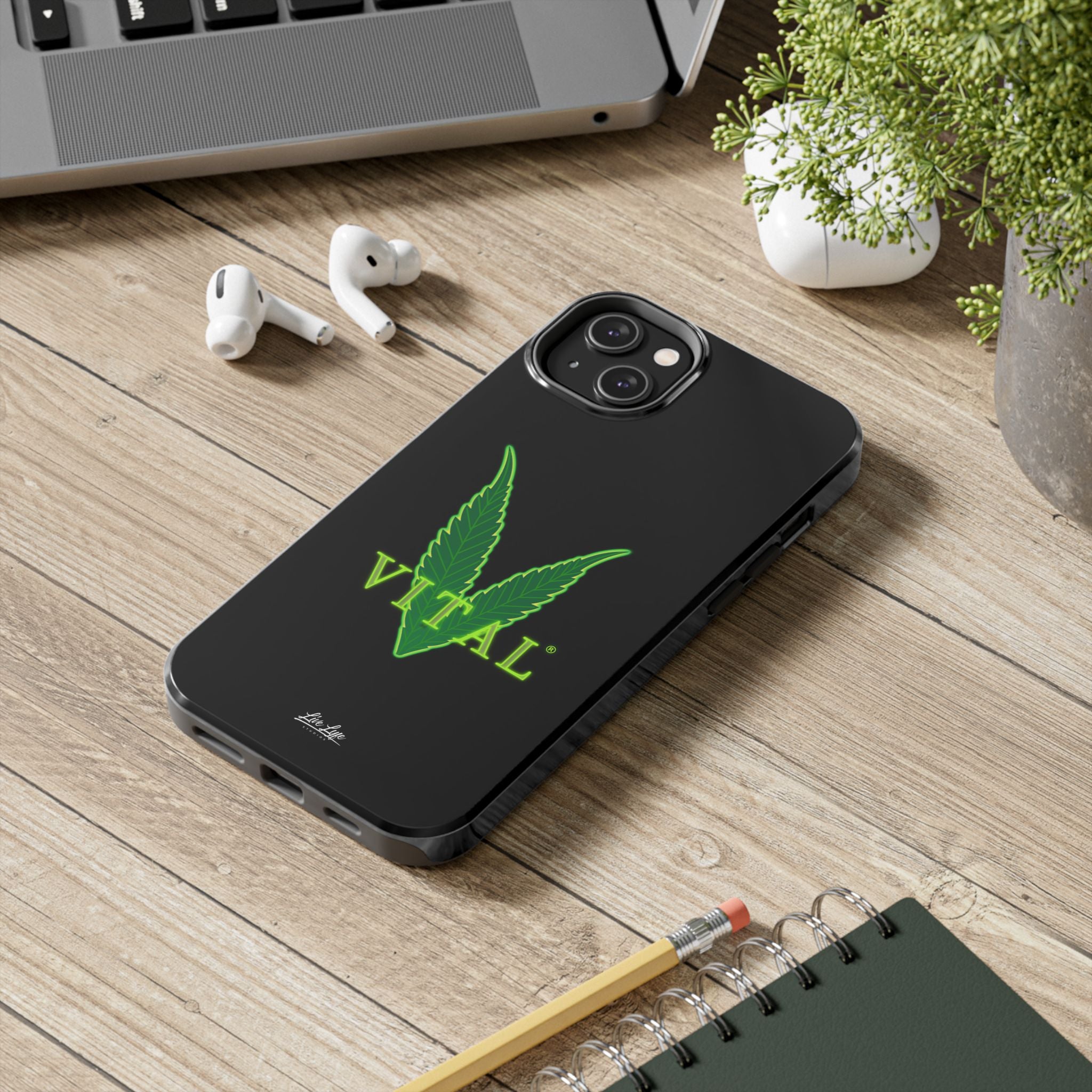 Vital Lyfe Phone Case – Sleek Black Cover