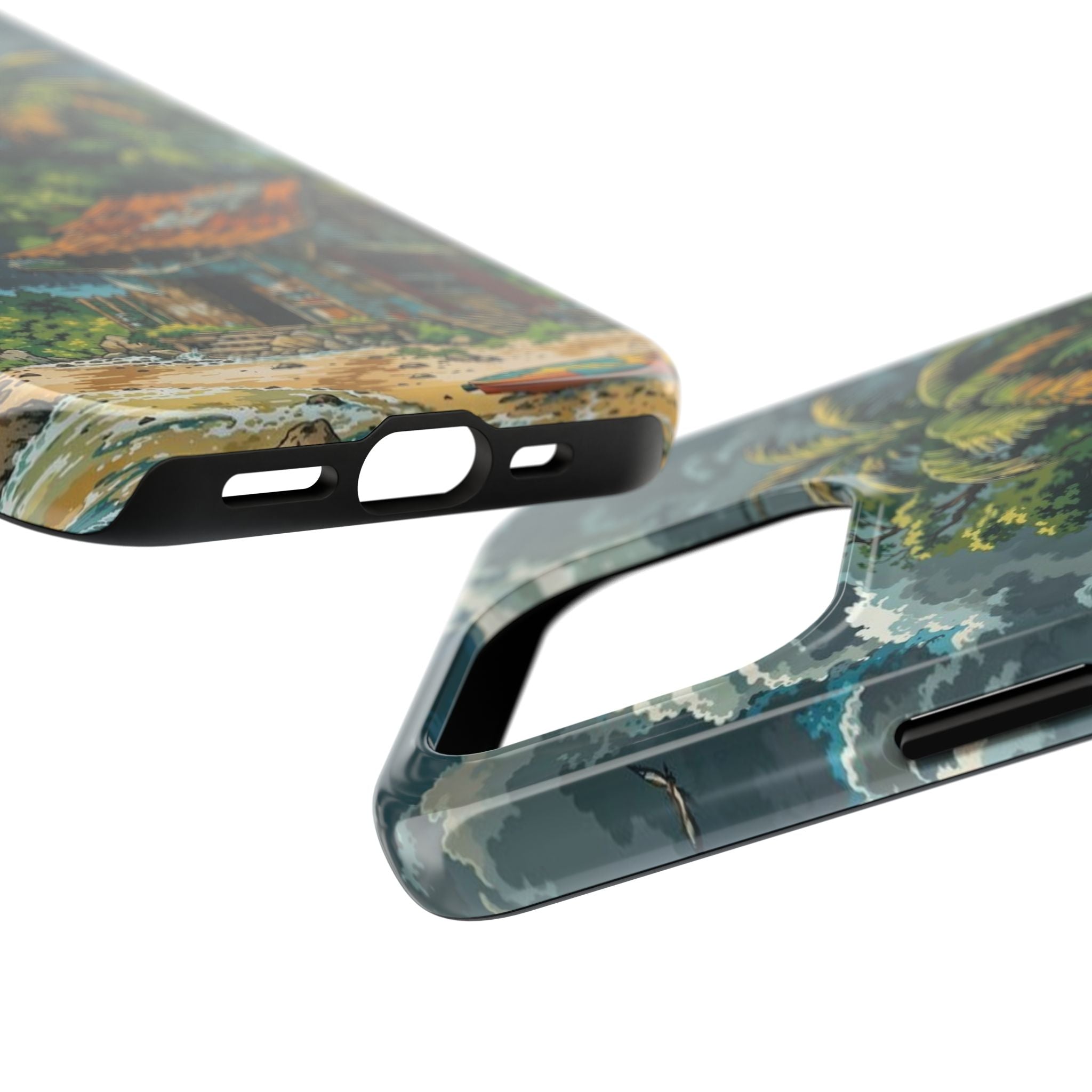 Tropical Paradise Tough iPhone and Samsung Cases - Beach Vibe, Summer Gift, Durable Protection for Adventure Lovers, Coastal Decor, Phone Accessories
