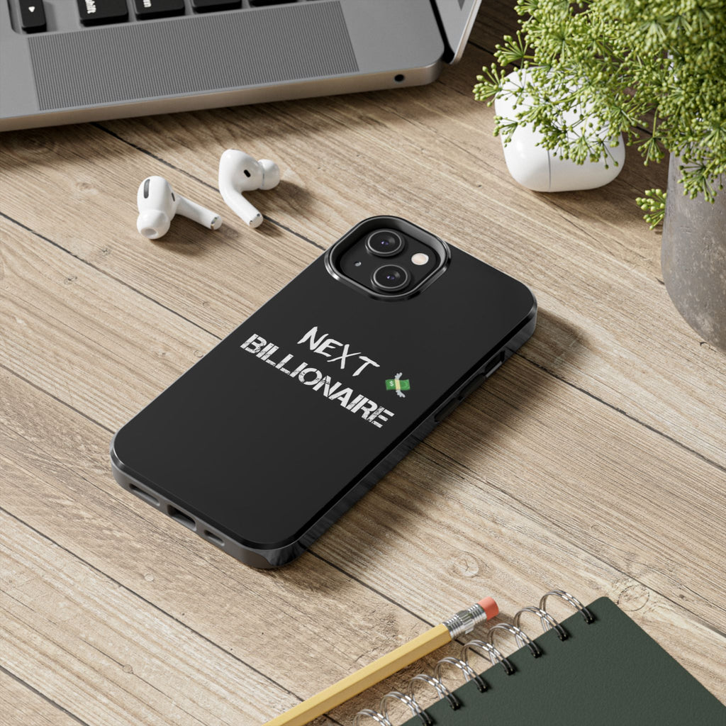 Bold Next Billionaire Phone Case, Tough Phone Cover, Entrepreneur Gift, Motivational Phone Accessory, Unique Tech Decor