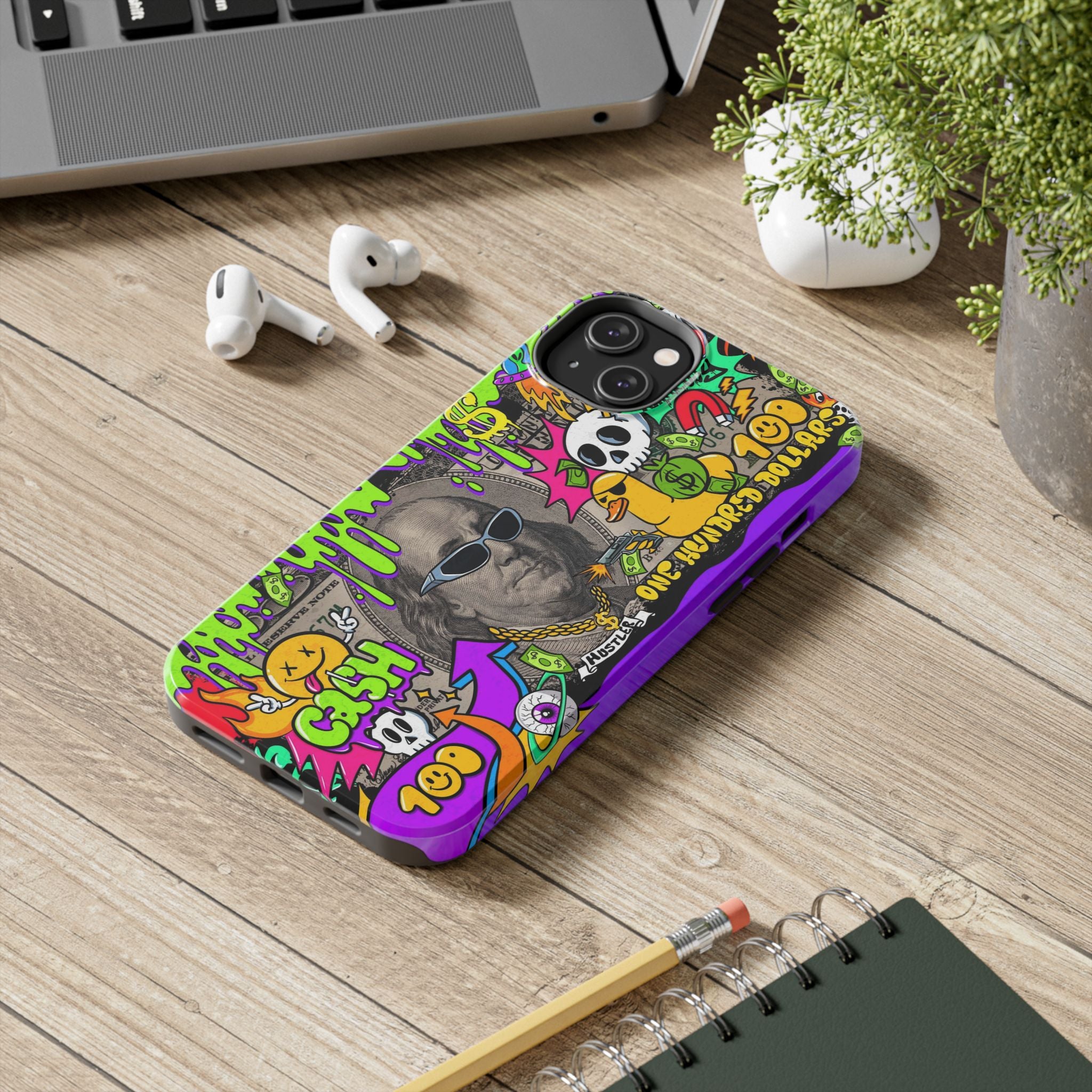 Vibrant Abstract Tough iPhone and Samsung Phone Cases - Funky, Graffiti-Style Protection, Perfect for Teens, Unique Gift, Street Art Lover, Cool Accessories
