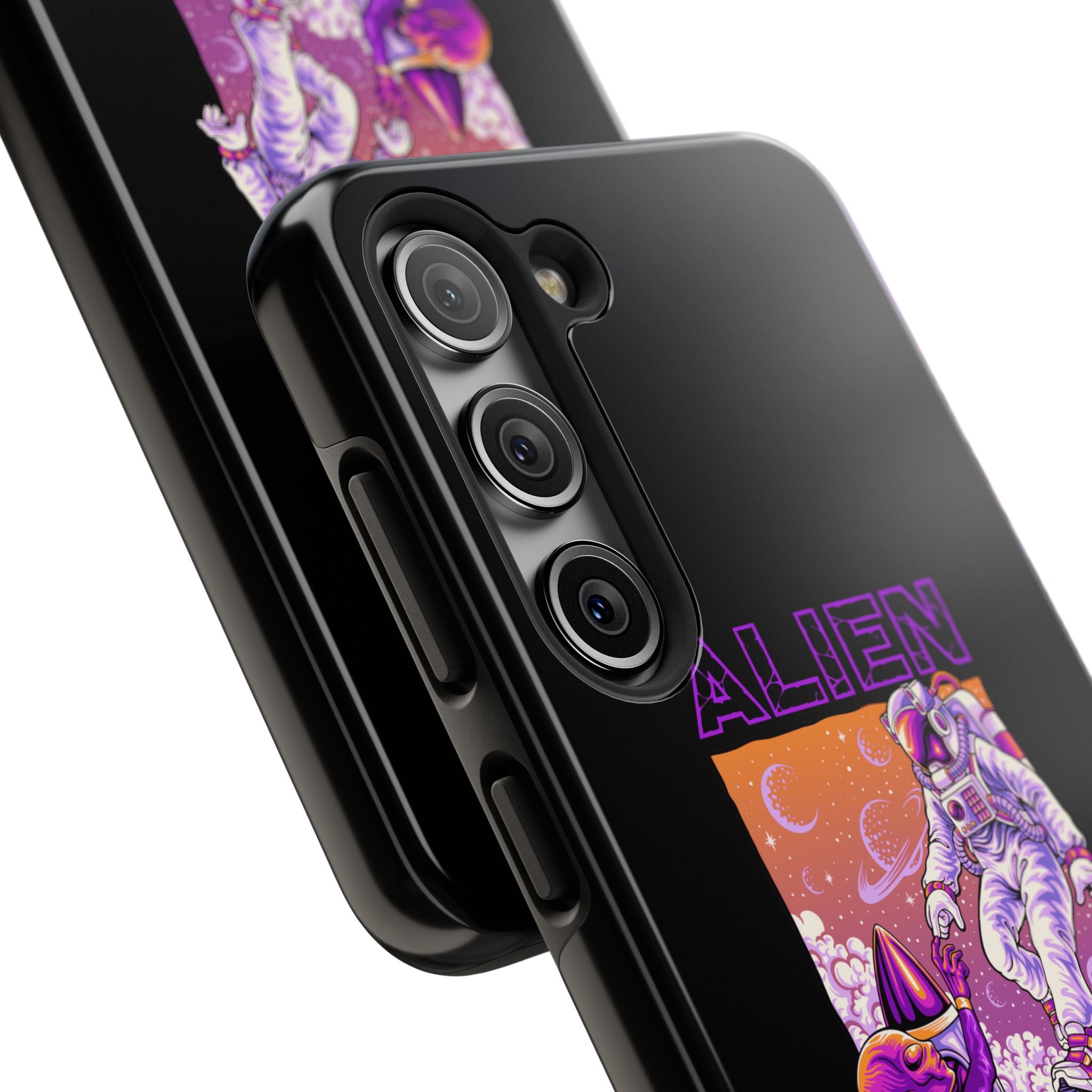 Alien Connection Phone Case – Sleek Black Cover