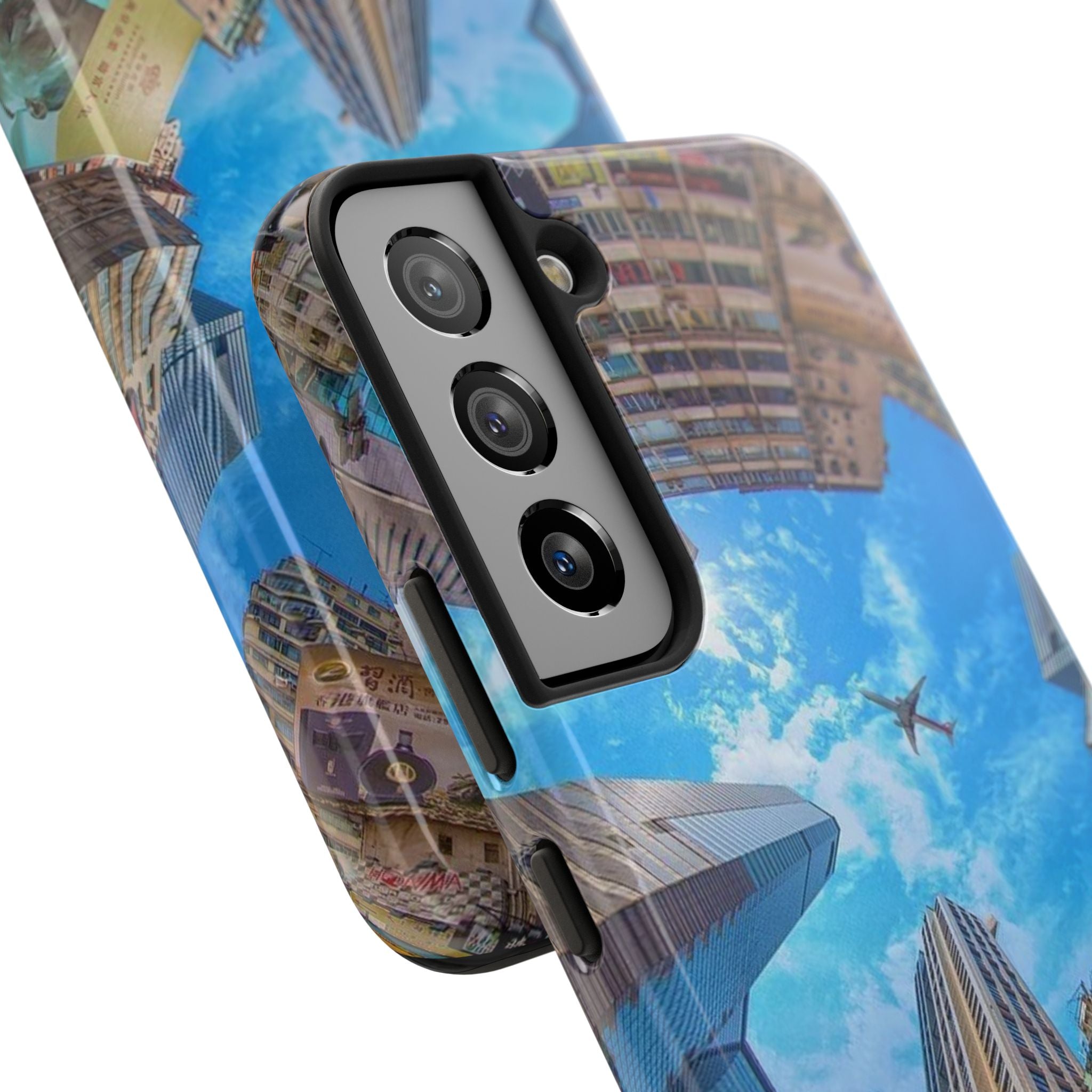 Urban Skyline Tough iPhone Case, Durable Phone Cover, Cityscape Accessory, Gift for Travelers, Urban Style Protection