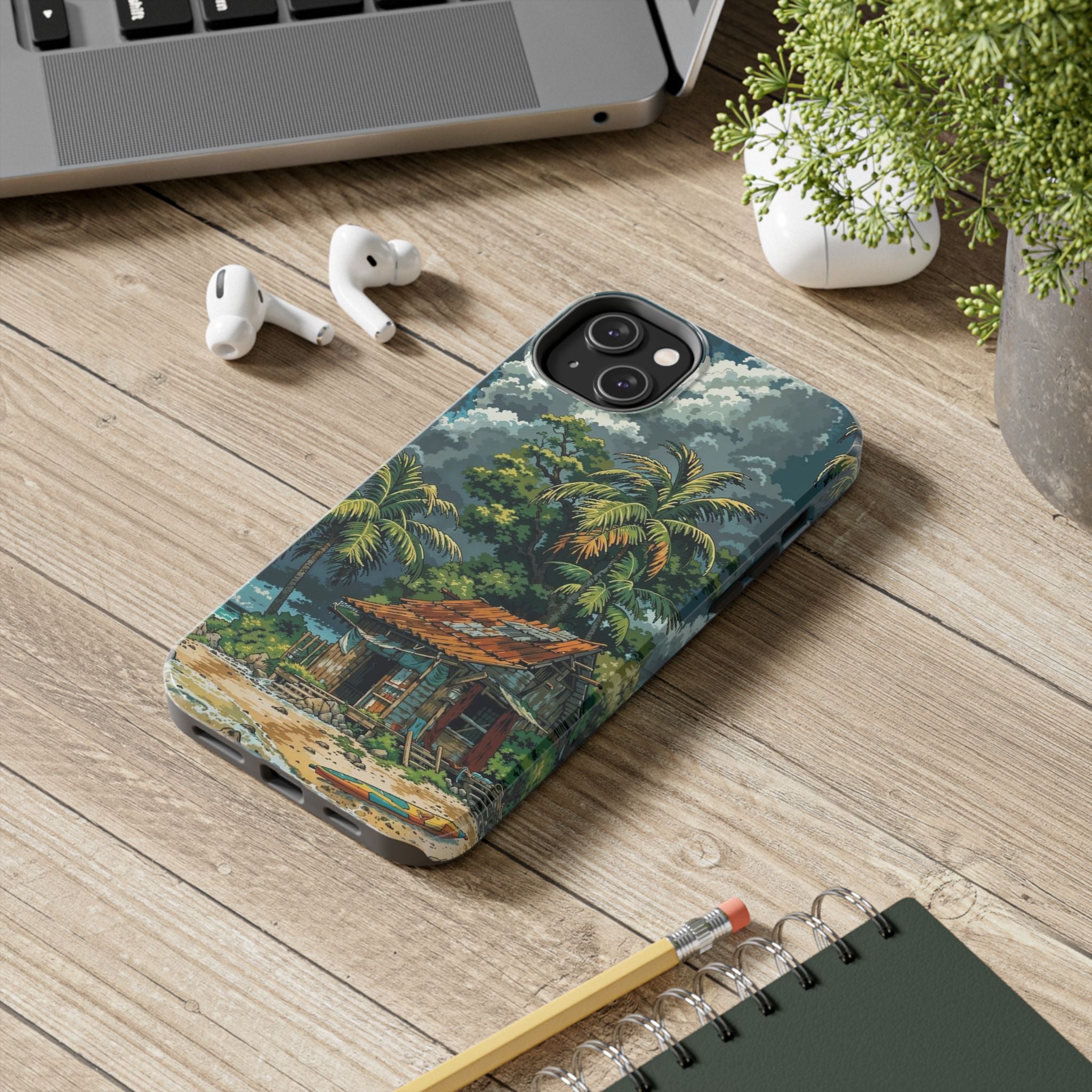 Tropical Paradise Tough iPhone and Samsung Cases - Beach Vibe, Summer Gift, Durable Protection for Adventure Lovers, Coastal Decor, Phone Accessories