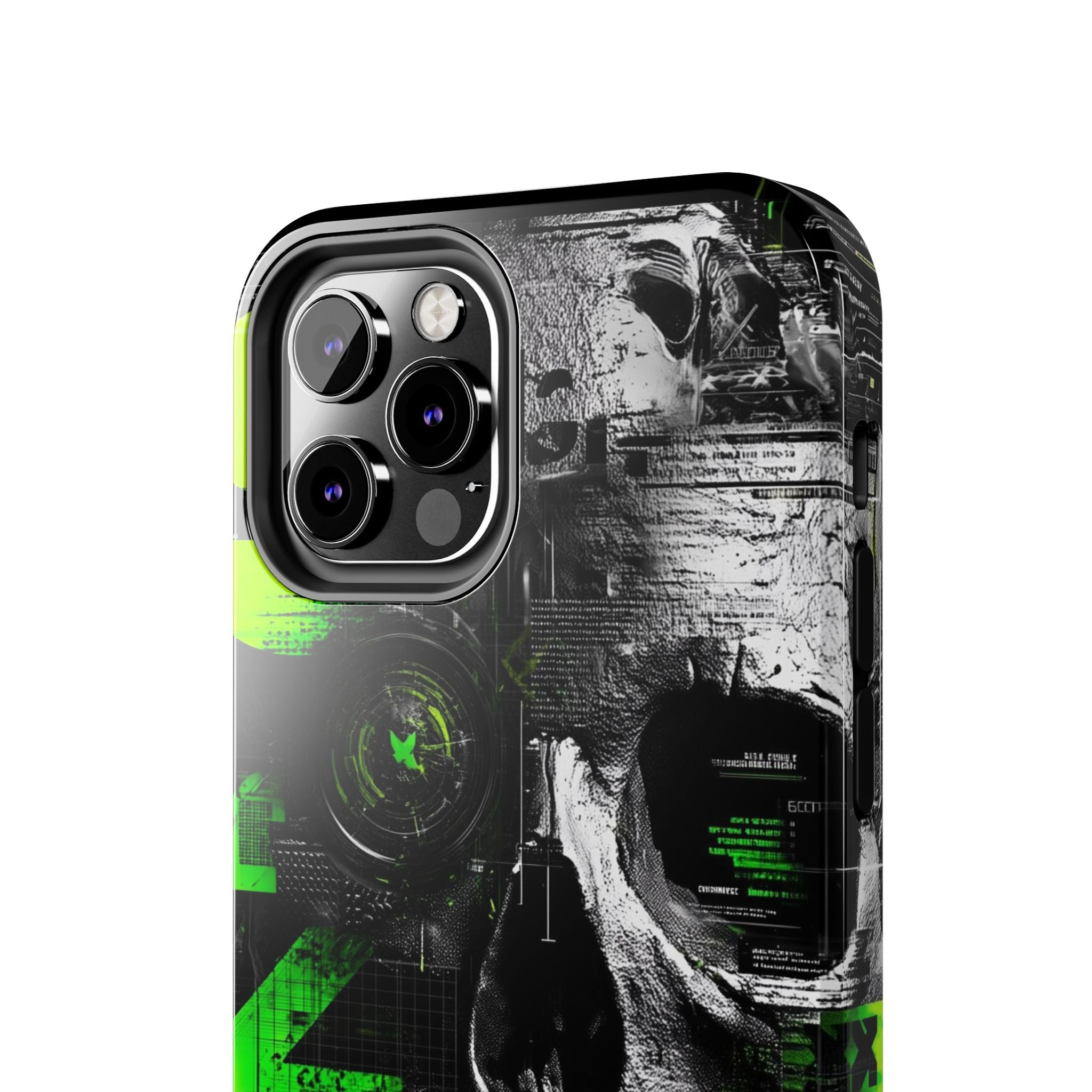 Edgy Skull iPhone Case Tough Protection for Your Device, Unique Design for Gamers, Halloween Gift, Tech Accessories, Bold Aesthetic