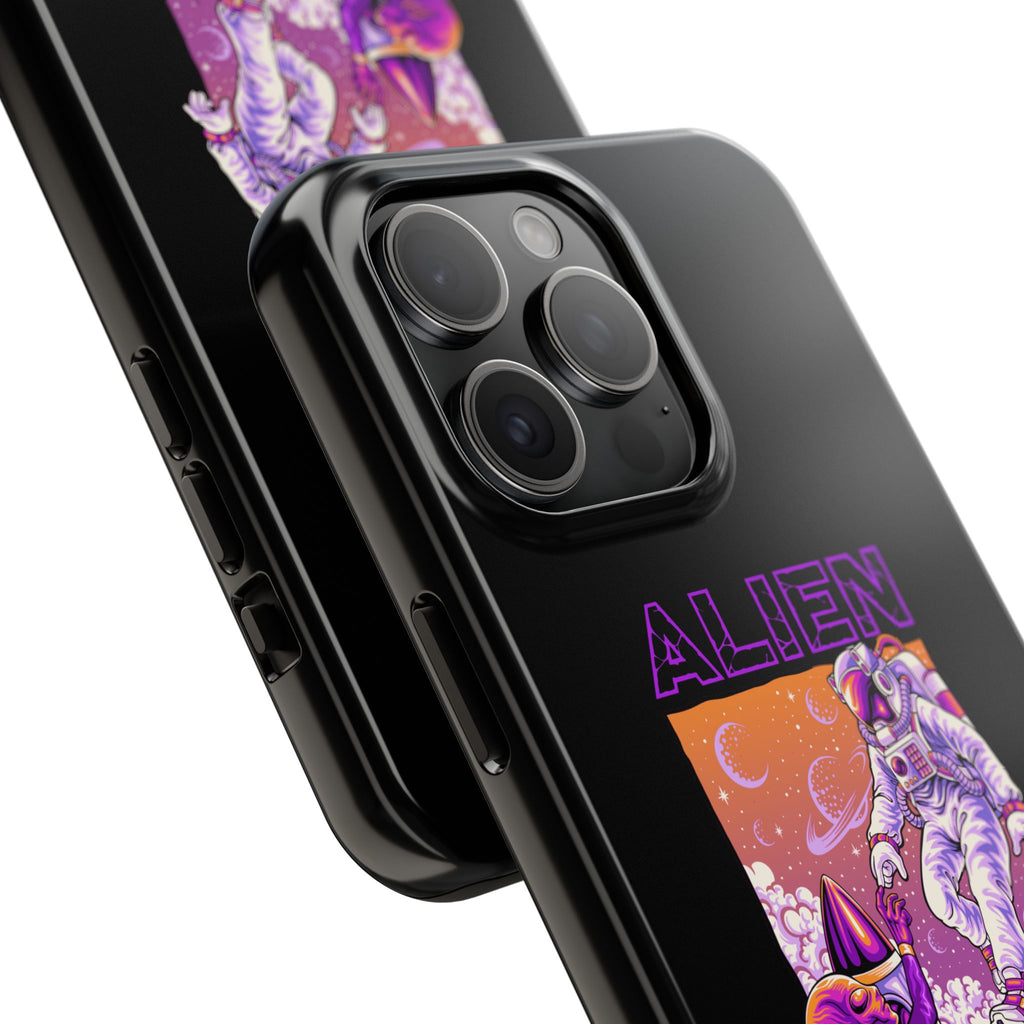 Alien Connection Phone Case – Sleek Black Cover